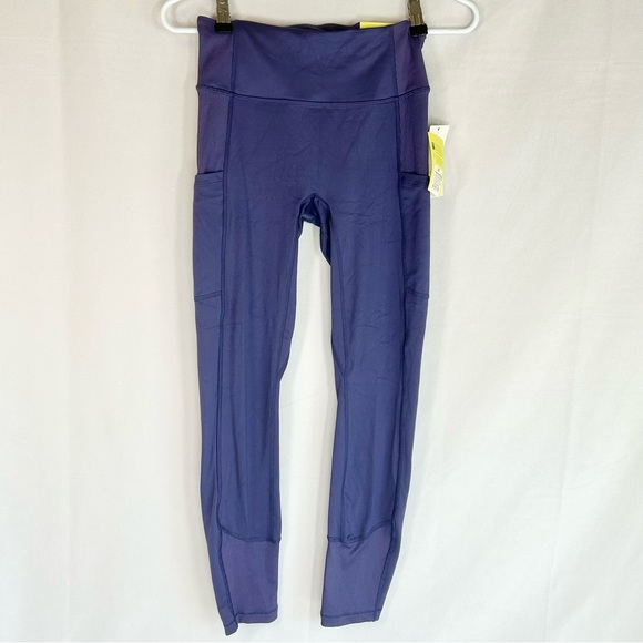 all in motion Pants - All In Motion Women's Contour Flex Ribbed 7/8 High‎ Rise Leggings XS, Purple New